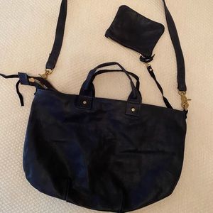 Claire Vivier Suede Navy Bag NWOT